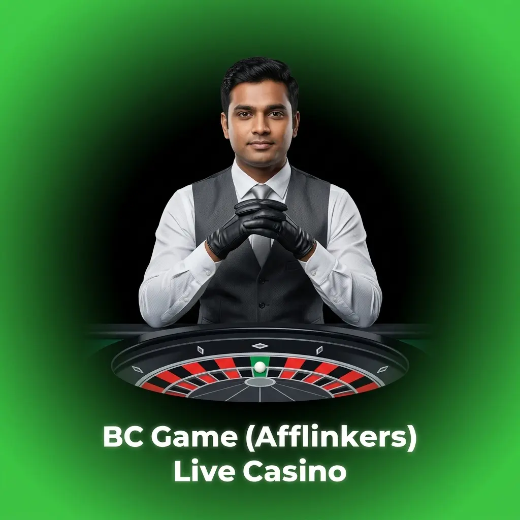 BC Game Afflinkers live casino with real dealers offering Lightning Roulette, Teen Patti, Andar Bahar, and more