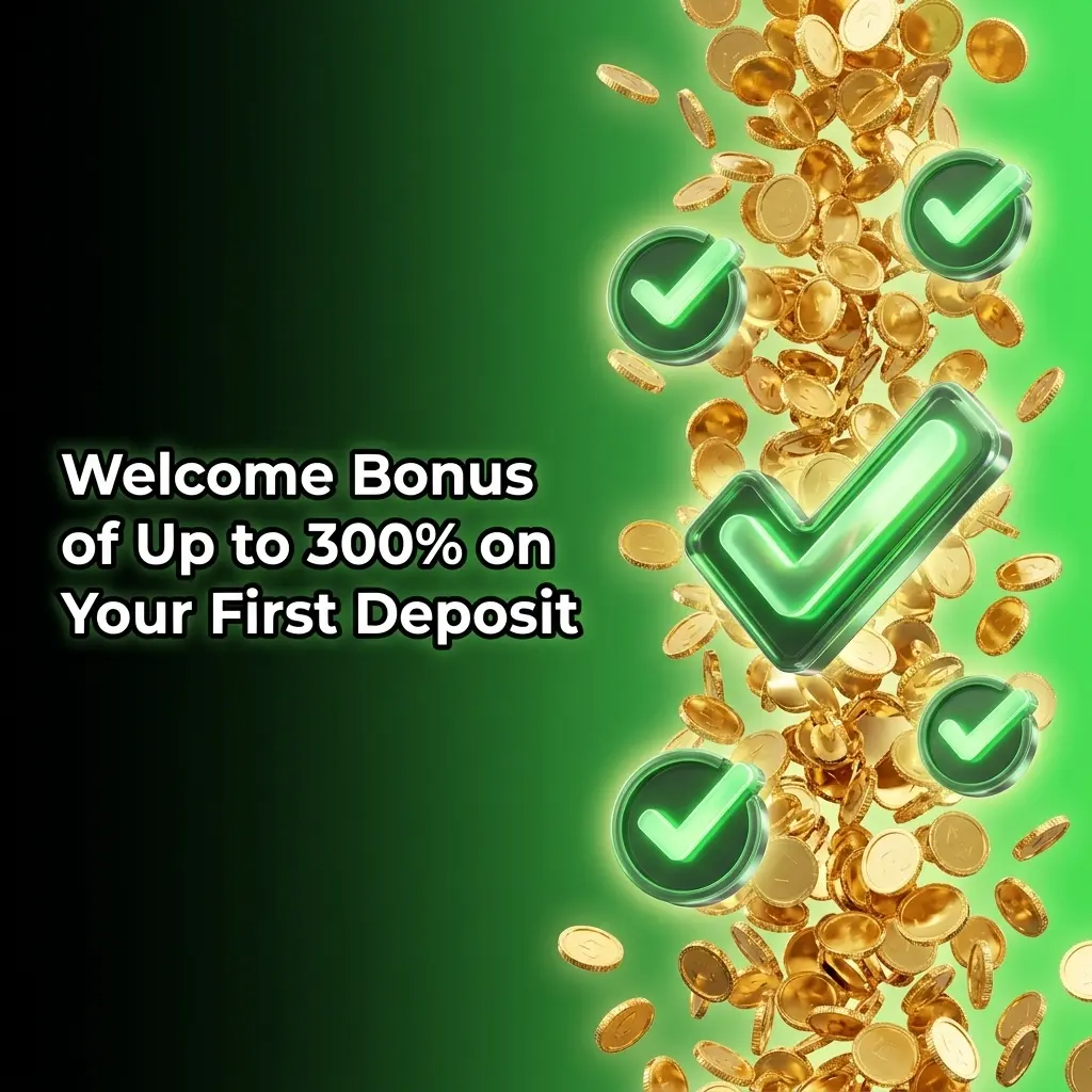 BC Game welcome bonus up to 300% on first deposit for new players, with 180% standard or 300% for quick registration